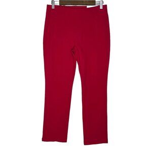 Chico's NWT Women's Red The Ultimate Fit‎ Juliet Straight Leg Pants Size 0P